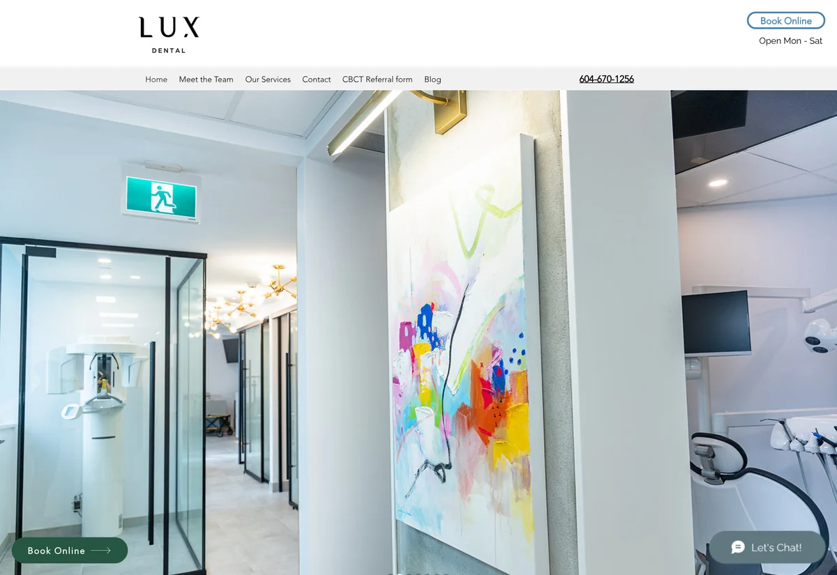Lux Dental website