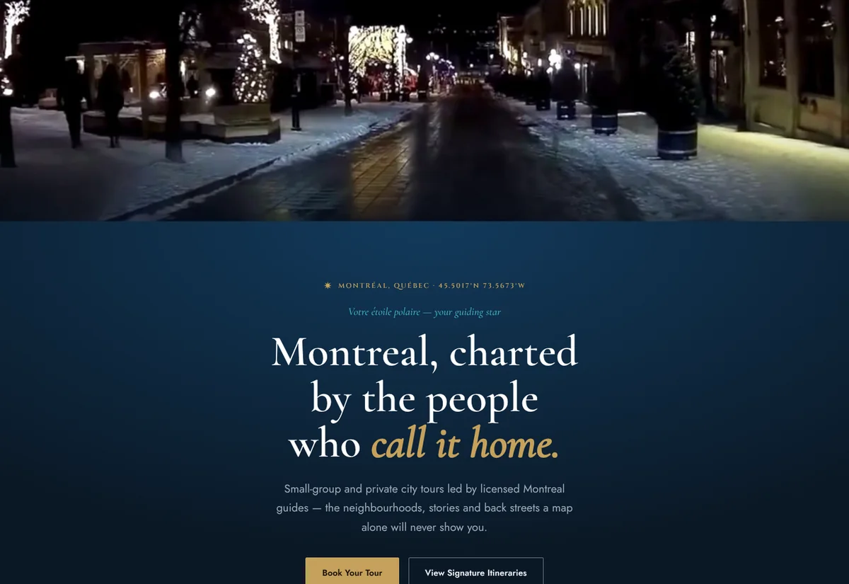 N Tours website