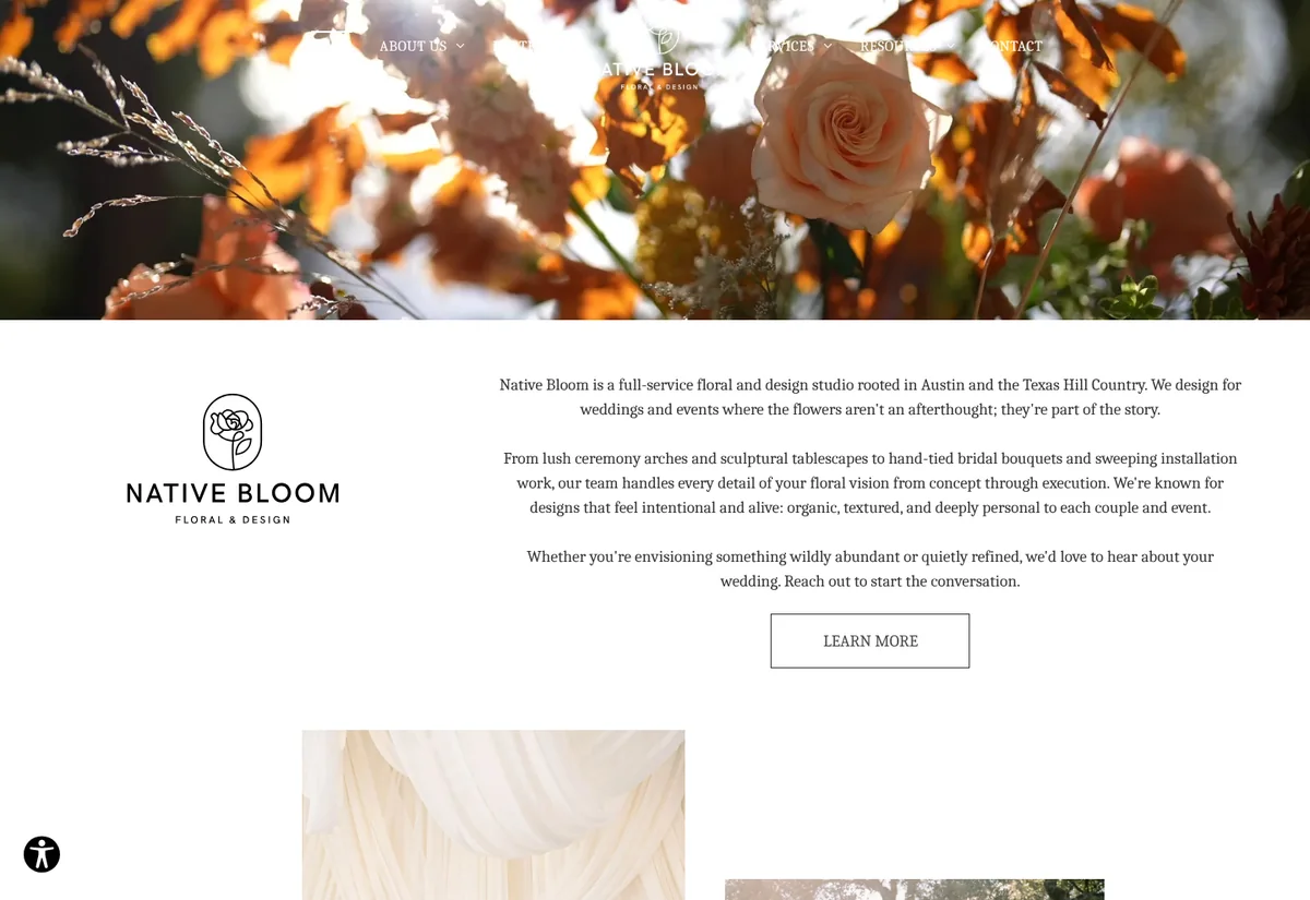 Native Bloom Floral website