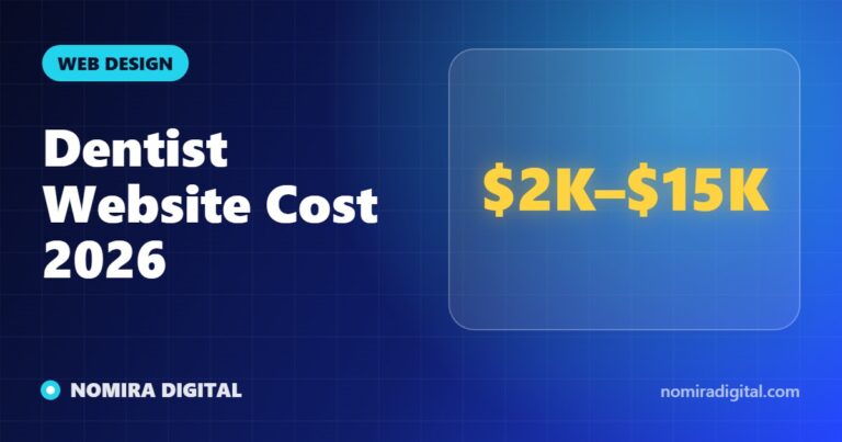 Dentist Website Cost 2026 - Nomira Digital