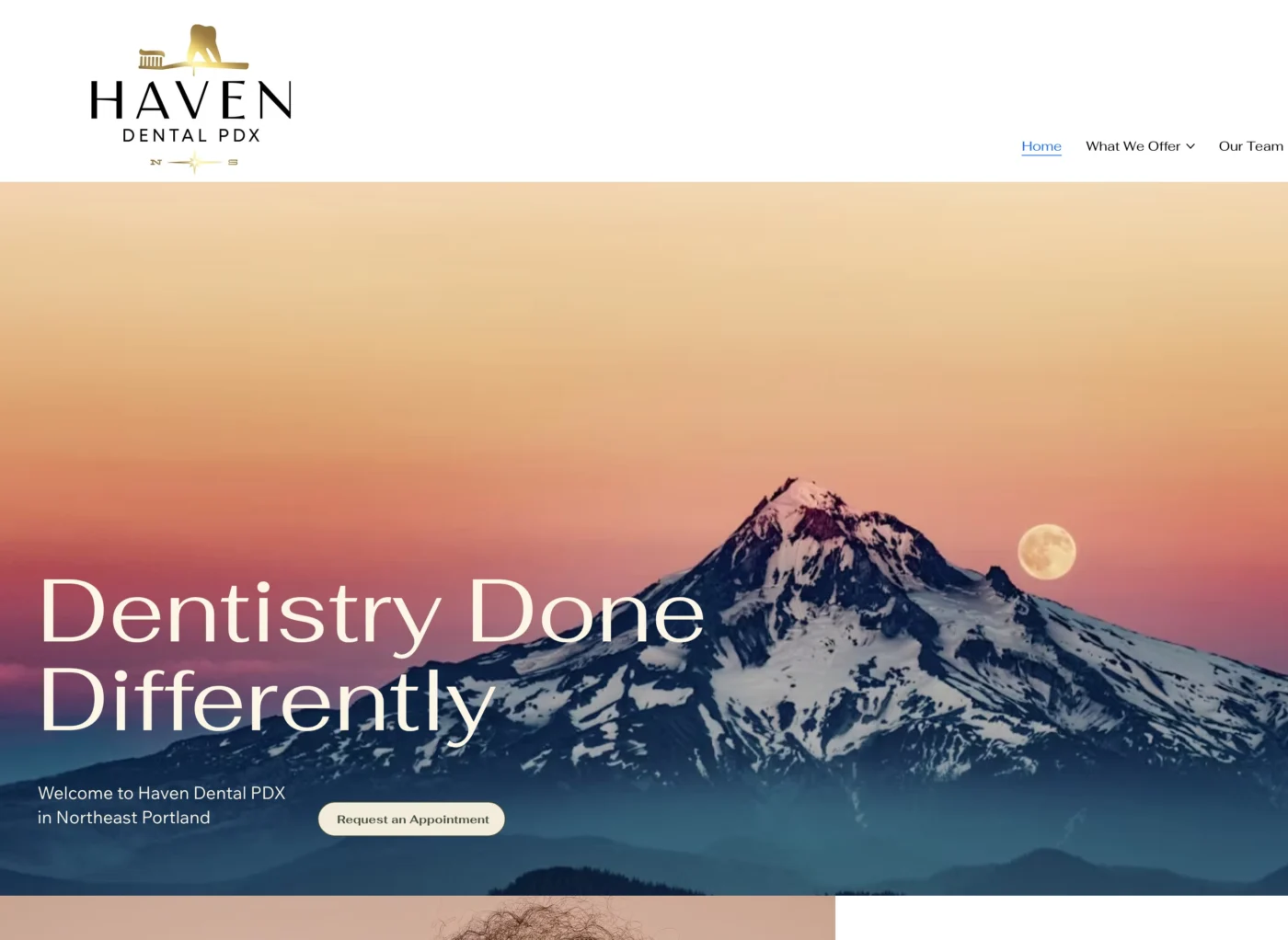 Haven Dental PDX website